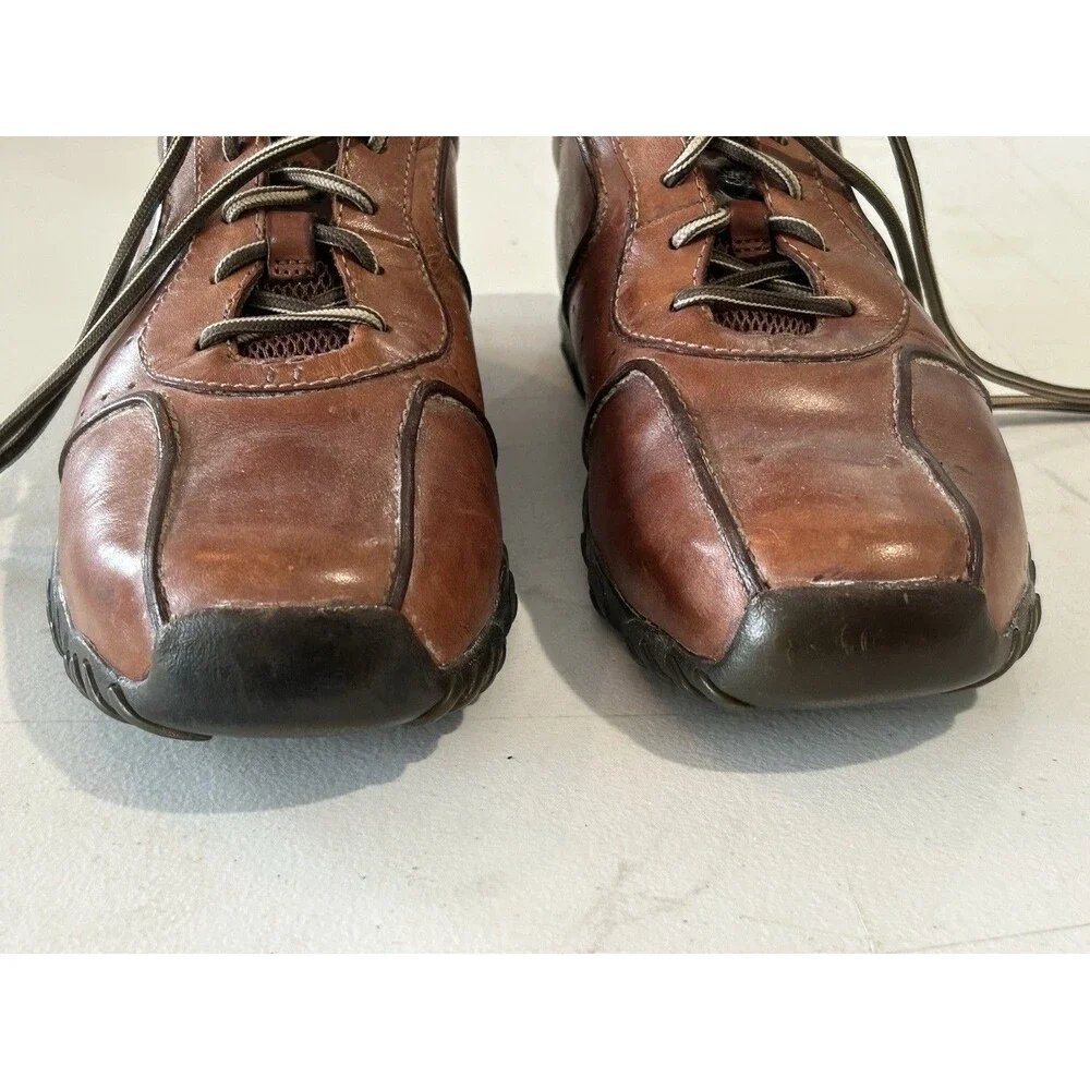 Timberland Smart Comfort Leather Oxfords Brown Casual Shoes Men’s 9.5 Lace Up